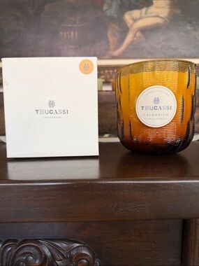 “THUCASSI” Stunning 25.39oz. 2 Wick Candle NIB
